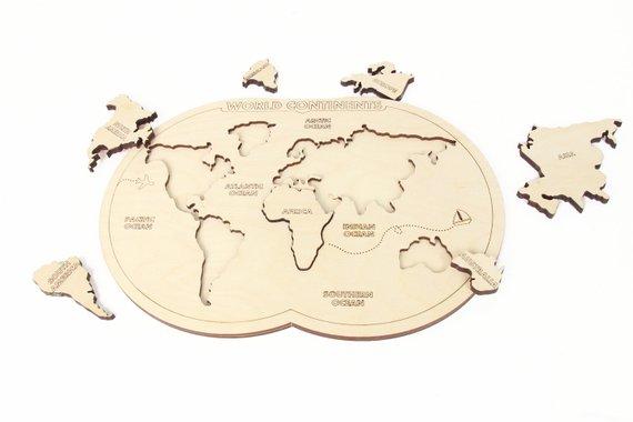 Laser Cut Map Wooden Map